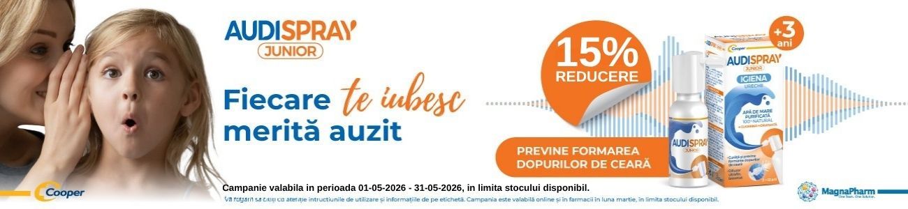 Promotie cu 15% reducere la Audispray