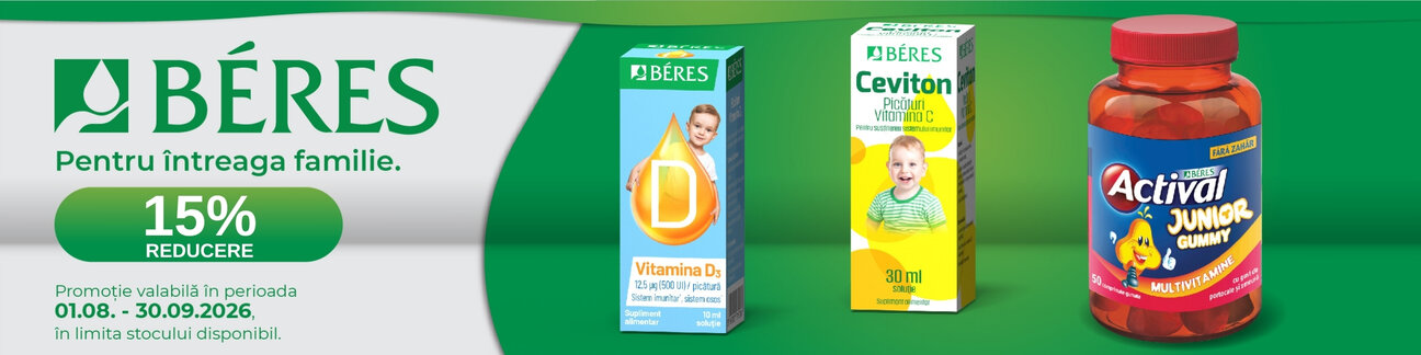 Promotie cu 15% reducere la Beres