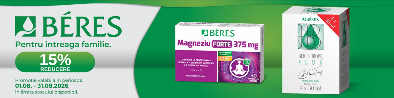 Promotie cu 15% reducere la Beres
