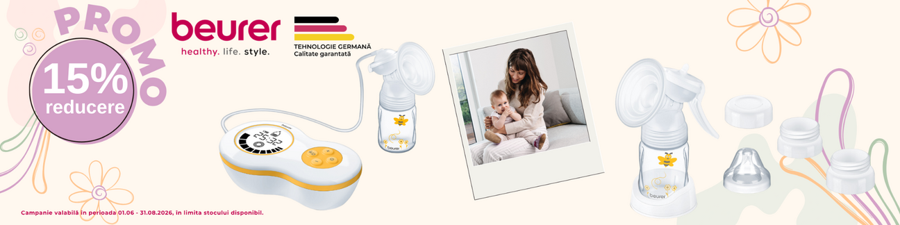 Promotie cu 15% reducere la Beurer Pompa de San