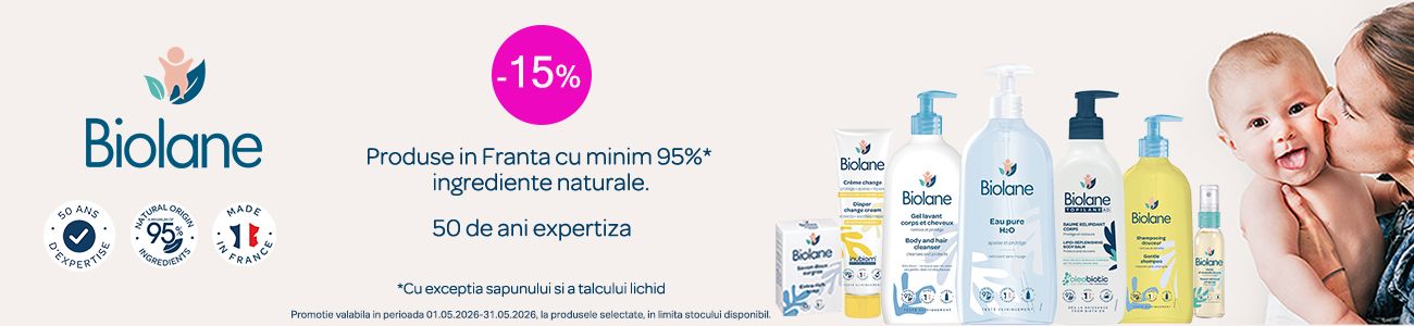 Promotie cu 15% reducere la Biolane