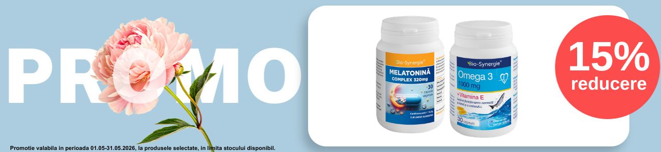 Promotie cu 15% reducere la Biosynergie