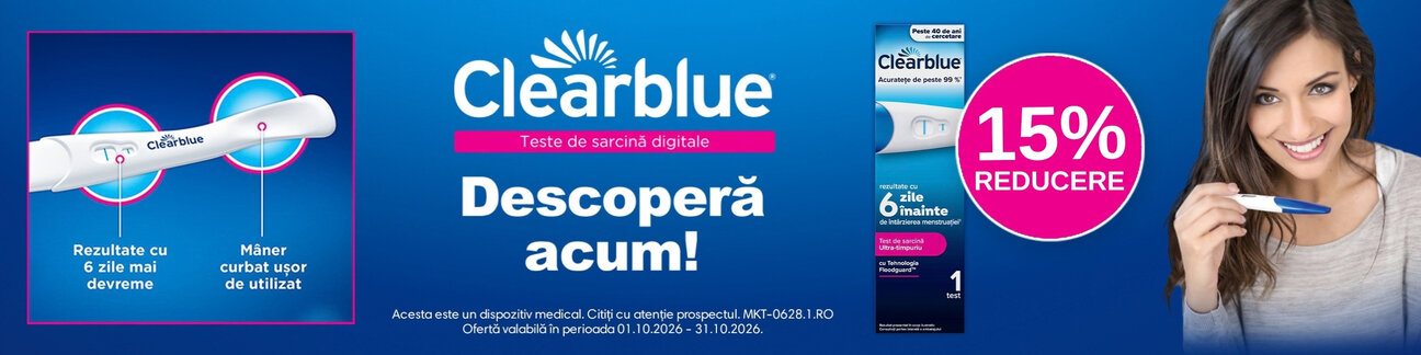 Promotie cu 15% reducere la Clearblue