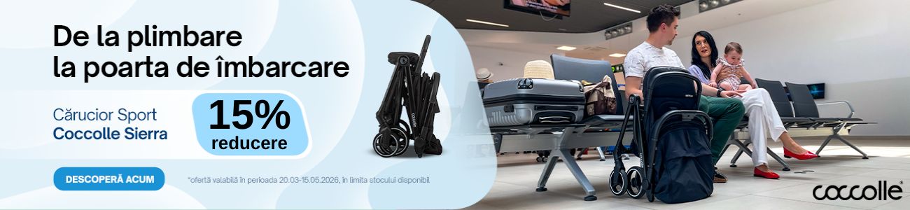 Promotie cu 15% reducere la COCCOLLE Carucior Sierra