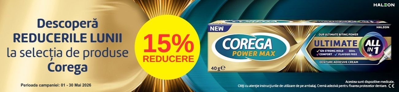 Promotie cu 15% reducere la COREGA