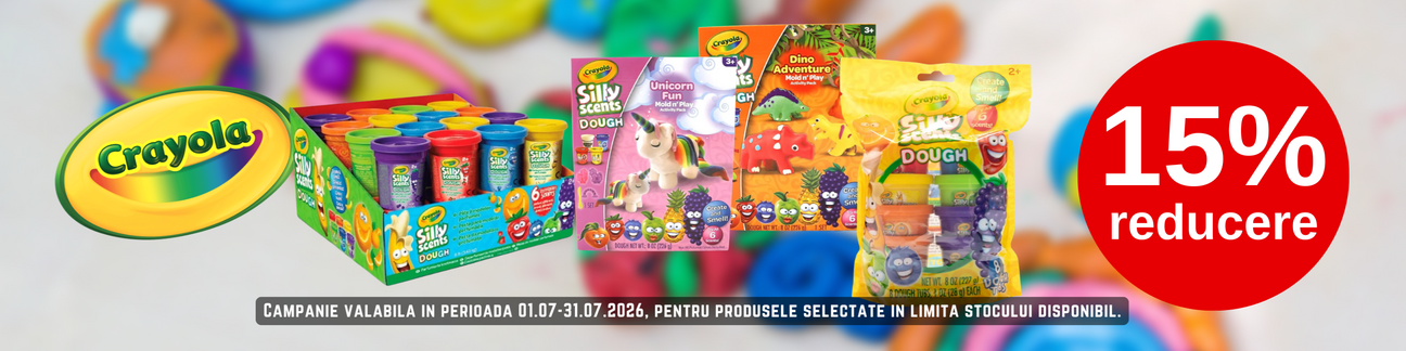 Promotie cu 15% reducere la Crayola