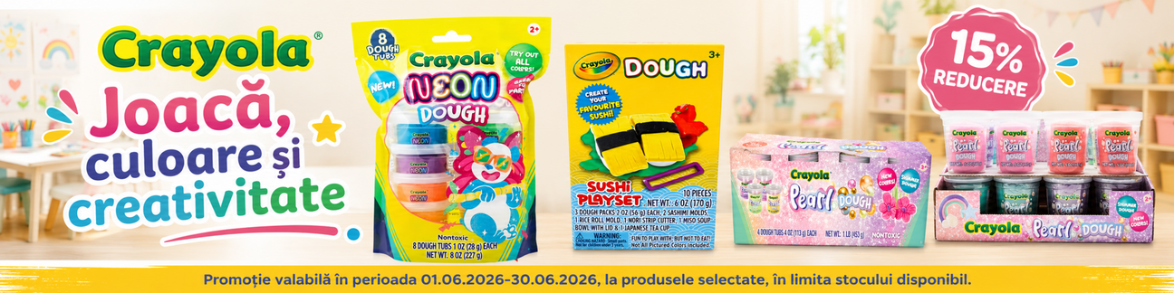 Promotie cu 15% reducere la Crayola
