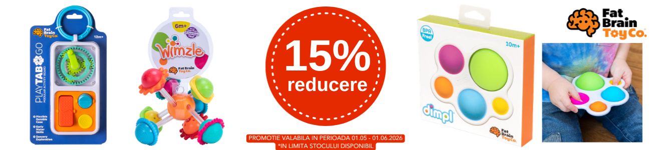 Promotie cu 15% reducere la Fat Brain