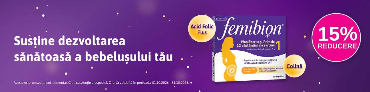 Promotie cu 15% reducere la Femibion