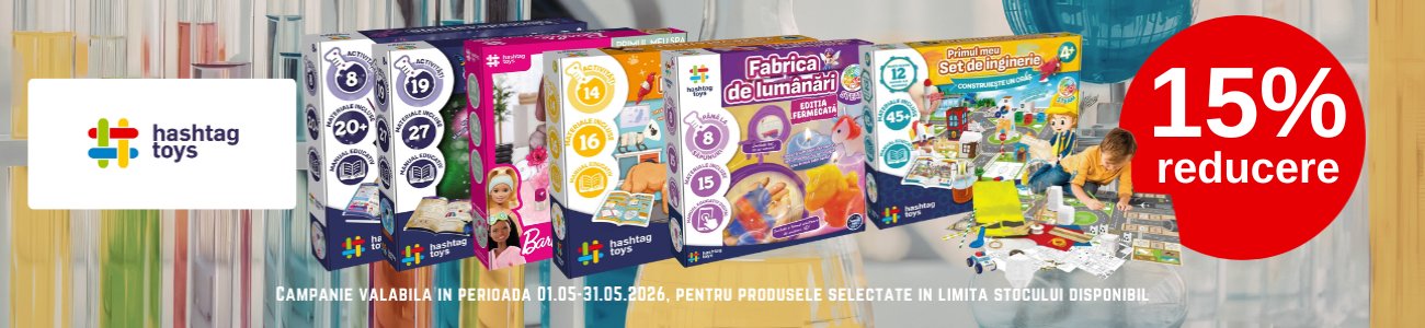Promotie cu 15% reducere la Hashtag Toys