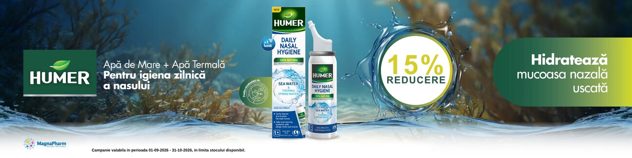 Promotie cu 15% reducere la Humer