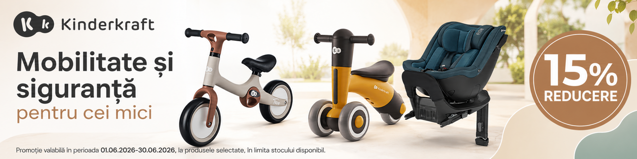Promotie cu 15% reducere la Kinderkraft