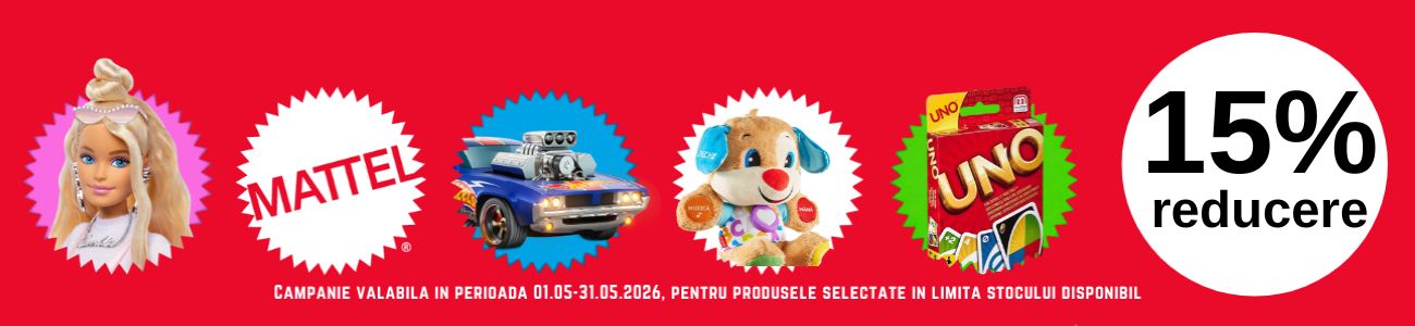Promotie cu 15% reducere la Mattel