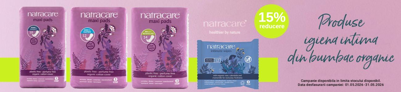 Promotie cu 15% reducere la Natracare