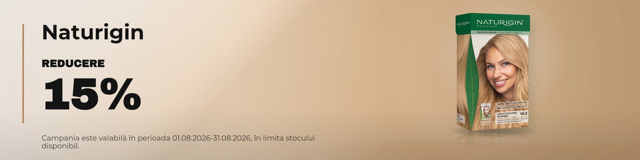 Promotie cu 15% reducere la Naturigin