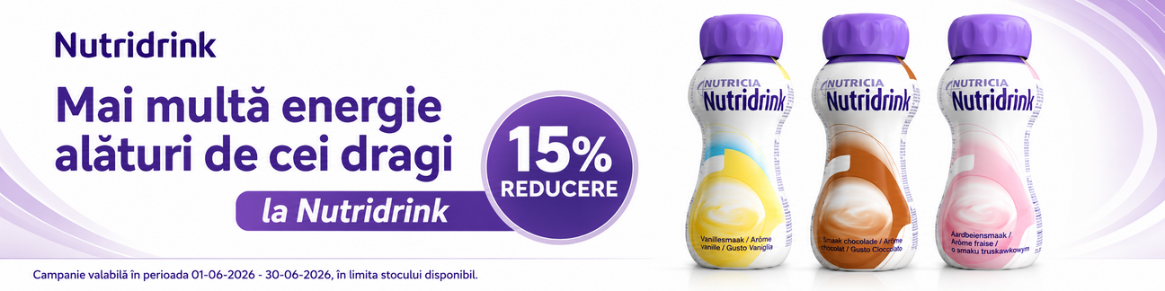 Promotie cu 15% reducere la Nutridrink