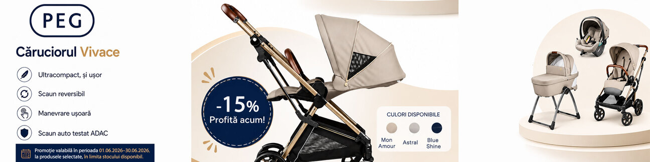 Promotie cu 15% reducere la Peg Perego