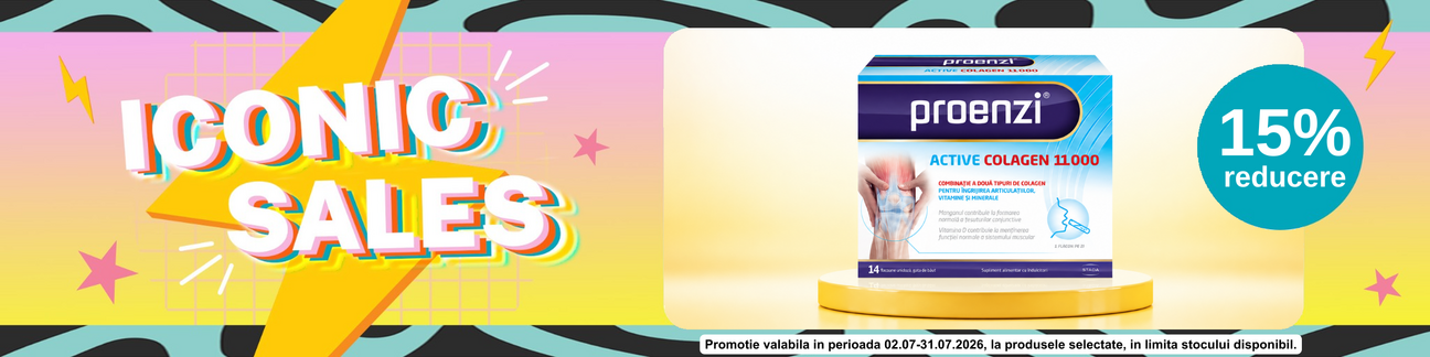 Promotie cu 15% reducere la 	Proenzi Active Colagen Stada - Iconic Sales