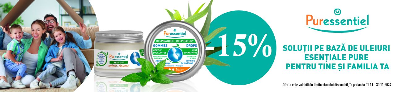 Promotie cu 15% reducere la Puressentiel