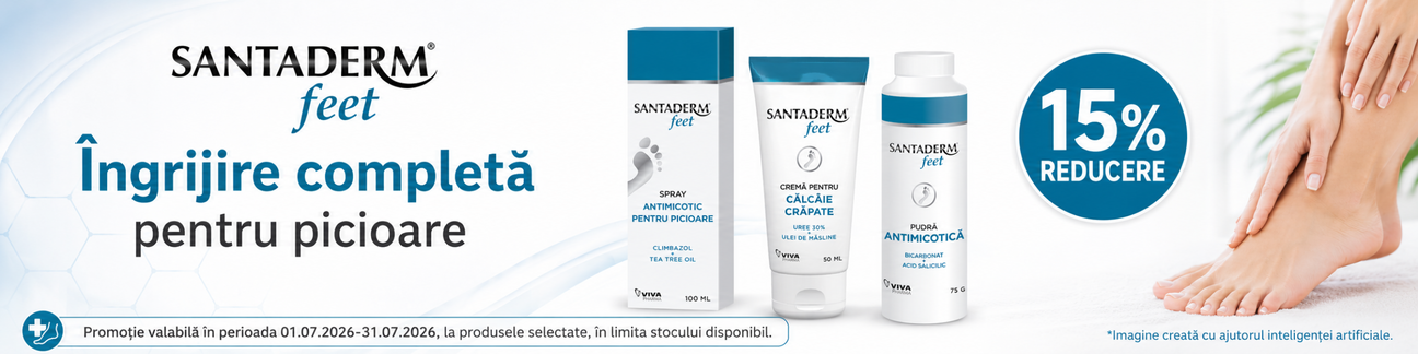 Promotie cu 15% reducere la Santaderm Feet