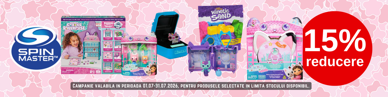 Promotie cu 15% reducere la Spin Master