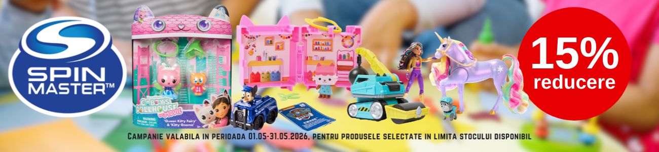 Promotie cu 15% reducere la Spin Master
