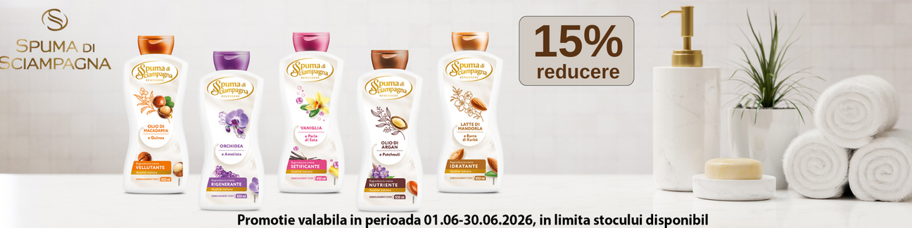 Promotie cu 15% reducere la Spuma Di Sciampagna