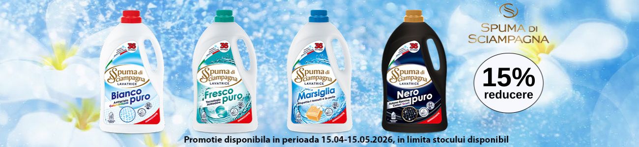 Promotie cu 15% reducere la Spuma Di Sciampagna