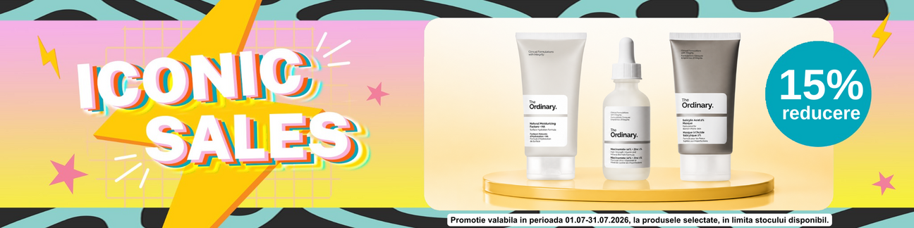 Promotie cu 15% reducere la The Ordinary - Iconic Sales