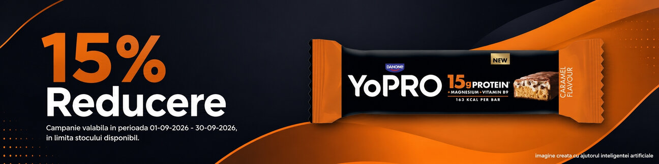 Promotie cu 15% reducere la Yopro