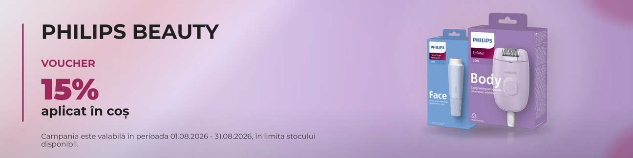 Promotie cu 15% voucher aplicat in cos la Philips Beauty