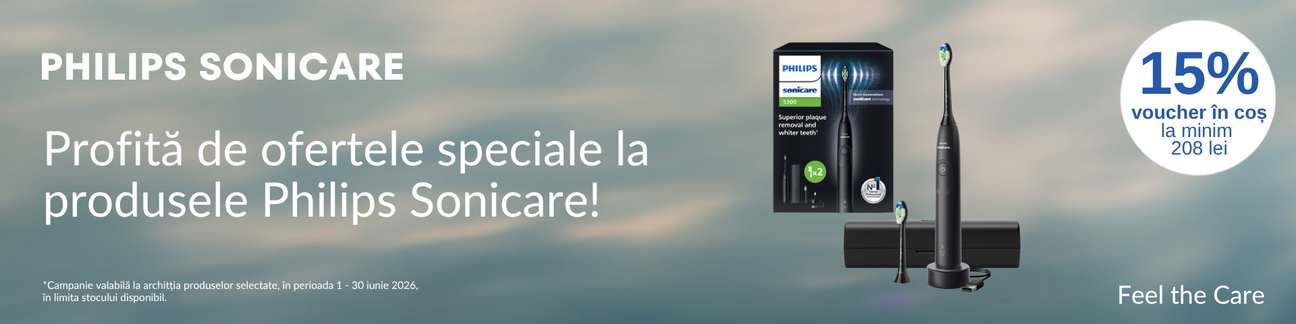 Promotie cu 15% voucher aplicat in cos la Philips Sonicare