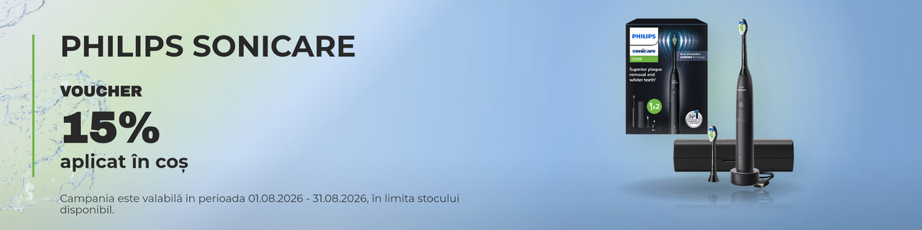 Promotie cu 15% voucher aplicat in cos la Philips Sonicare