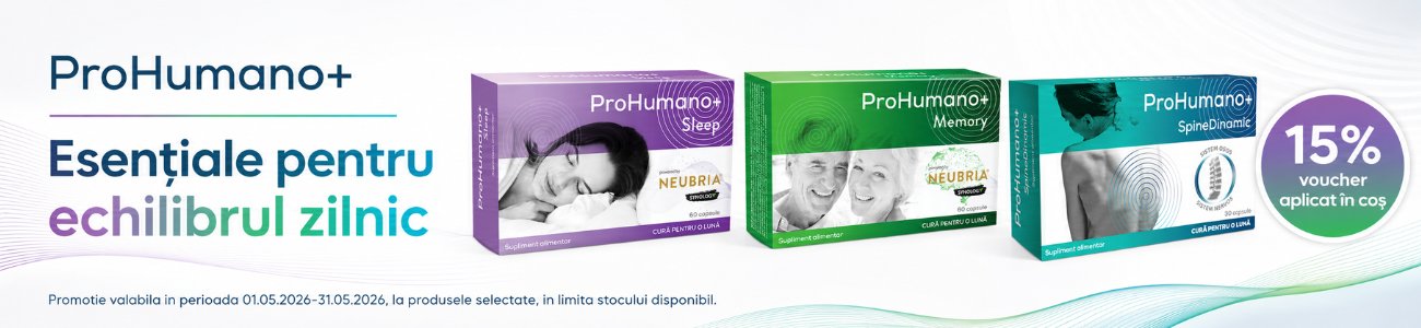 Promotie cu 15% voucher aplicat in cos la Prohumano+
