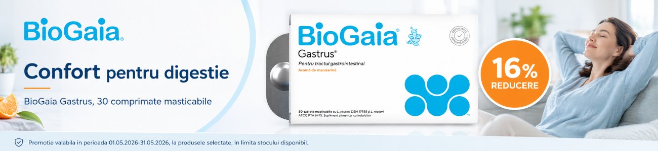 Promotie cu 16% reducere la Biogaia Gastrus