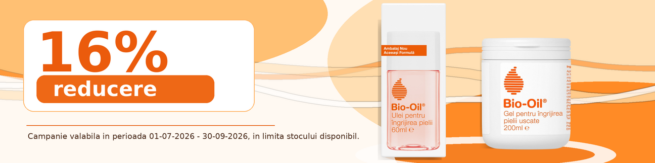 Promotie cu 16% reducere la Biooil