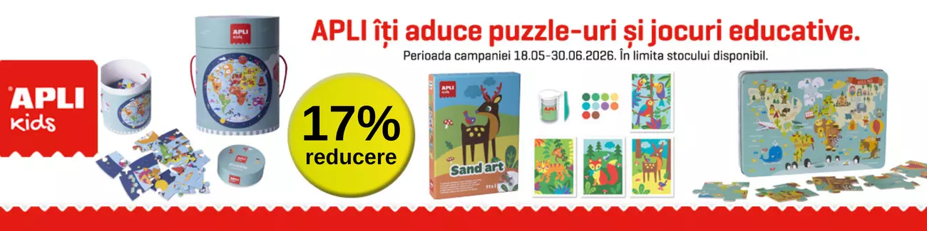 Promotie cu 17% reducere la Apli Kids - Ziua Copilului