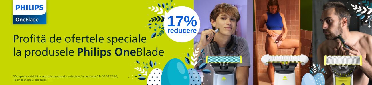 Promotie cu 17% reducere la Philips One Blade