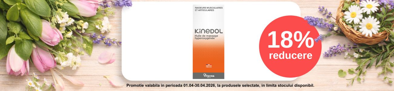 Promotie cu 18% reducere la Kinedol