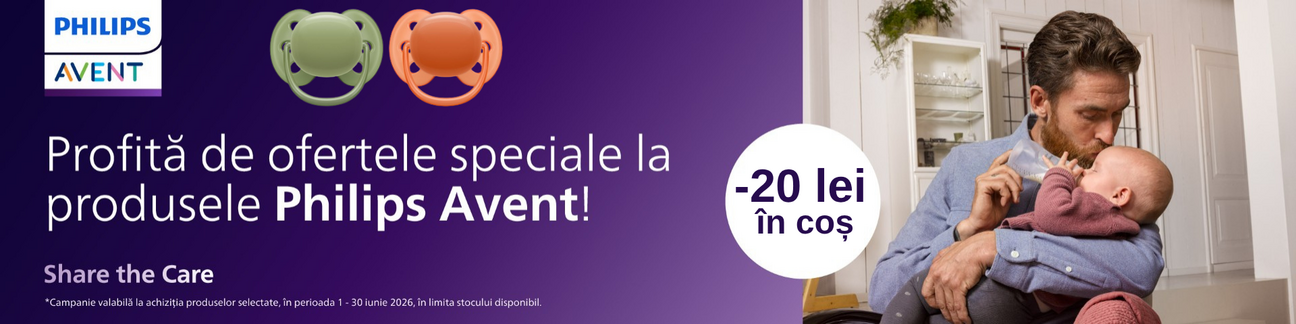 Promotie cu 20 lei voucher aplicat in cos la Philips Avent