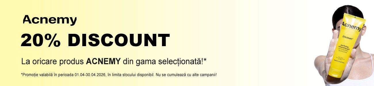 Promotie cu 20% reducere la Acnemy