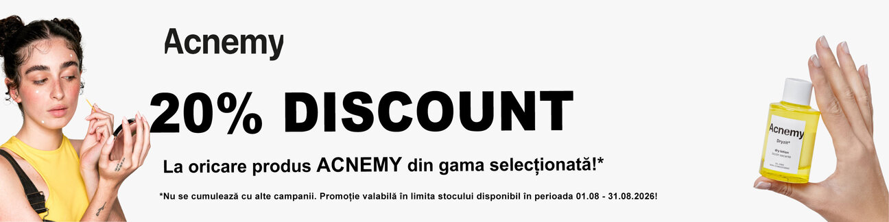 Promotie cu 20% reducere la Acnemy