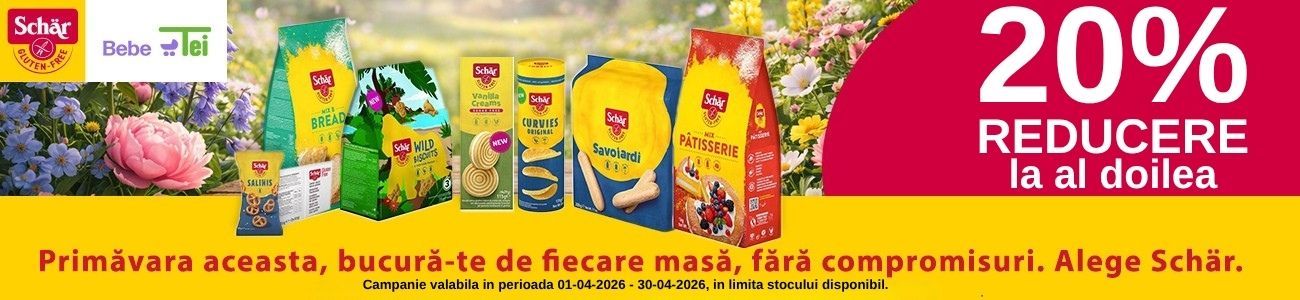 Promotie cu 20% reducere la al doilea produs Dr Schar