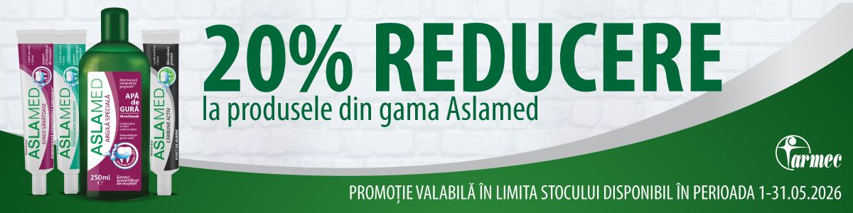 Promotie cu 20% reducere la Aslamed