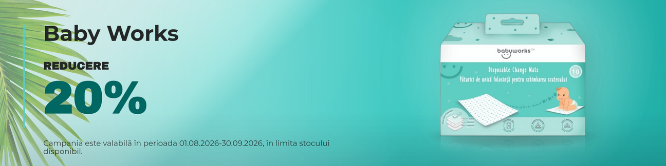 Promotie cu 20% reducere la Baby Works
