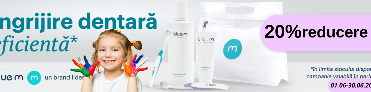 Promotie cu 20% reducere la Blue M