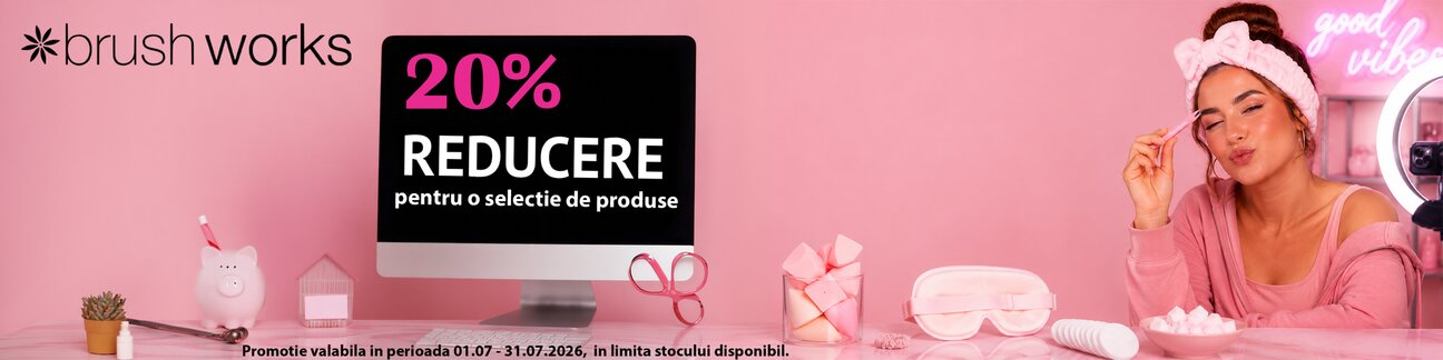 Promotie cu 20% reducere la Brushworks