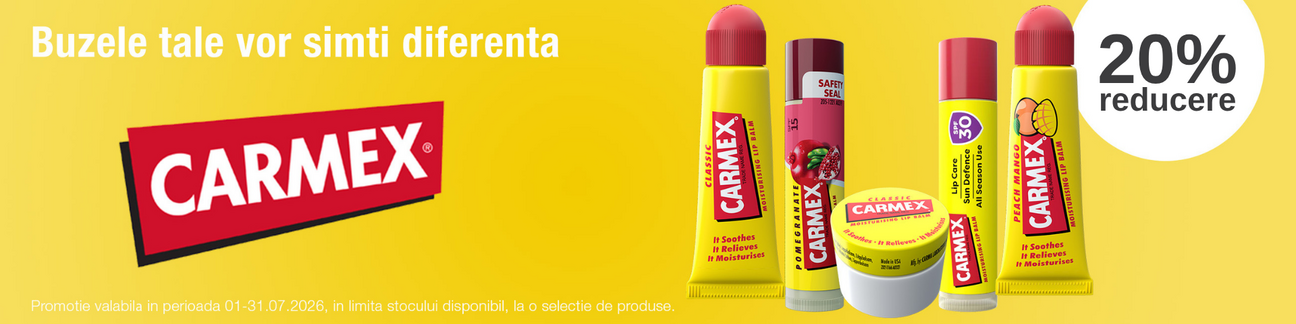 Promotie cu 20% reducere la Carmex