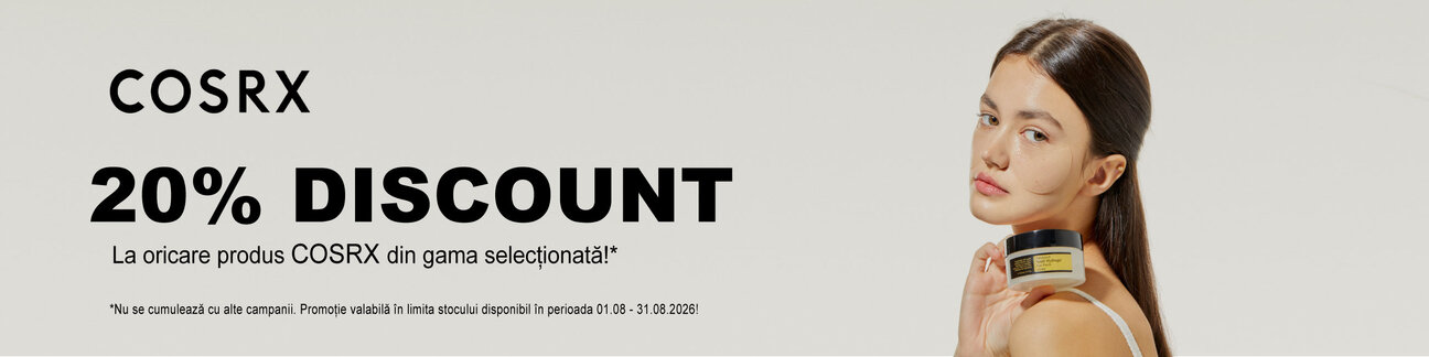 Promotie cu 20% reducere la Cosrx