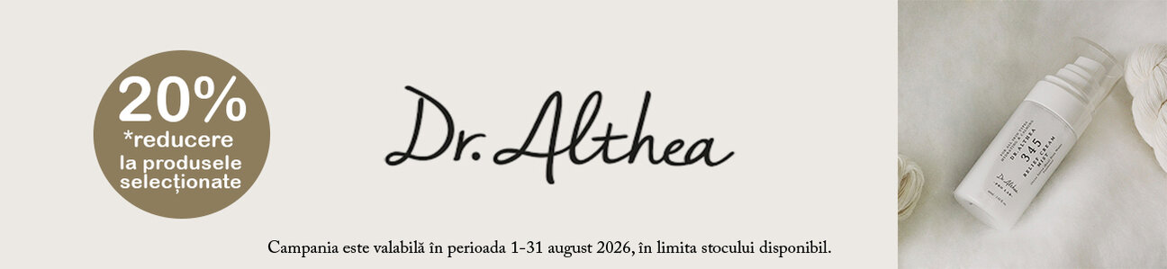 Promotie cu 20% reducere la Dr. Althea